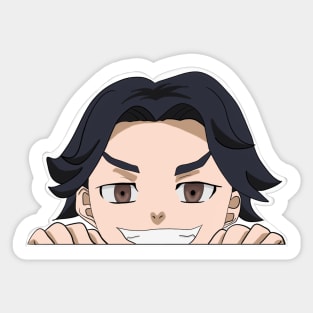 Baji peeking Sticker